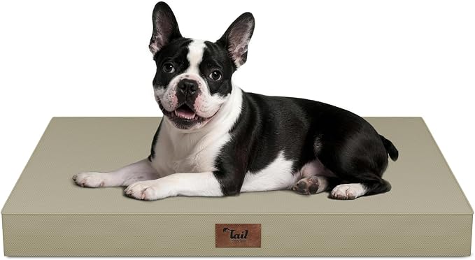 Outdoor Dog Bed for Small Dogs, Waterproof Dog Crate Bed for Medium Dogs Cats by TailStories