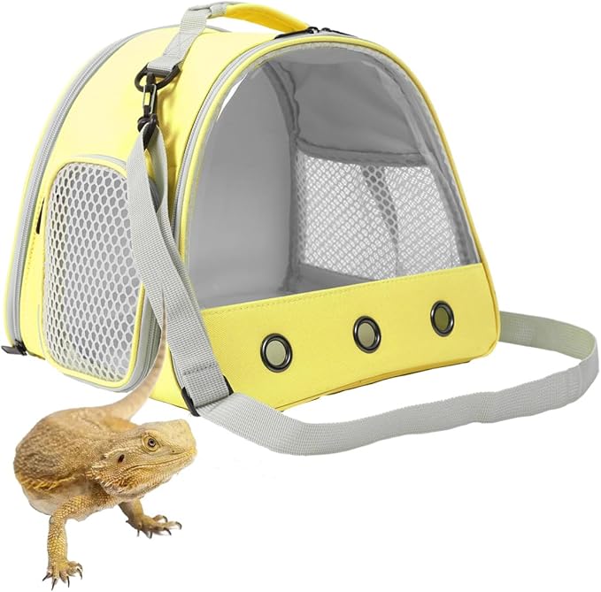 Bearded DragonTravel Cage, Lizards Carrier, Small Animal Travel Carrier by WEVONIGU