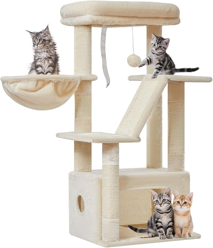 Taoqimiao Cat Tree, 38.5-Inch Cat Tower by Taoqimiao