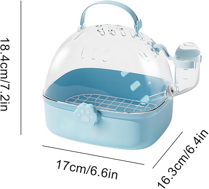 Bird Travel Carrier, PVC Travel Hamster Cage - Image 5