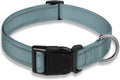 Reflective Dog Collar with Buckle Adjustable Safety Nylon Collars by BOOMIBOO