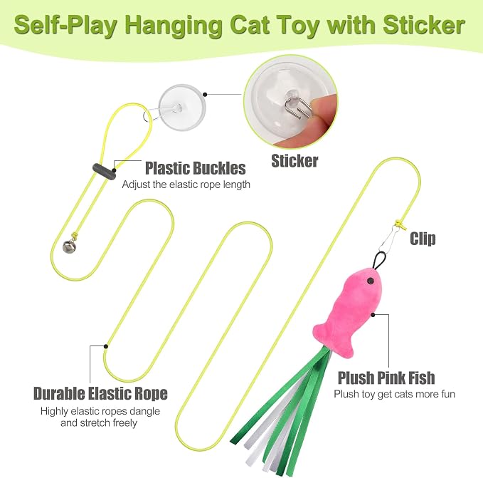 ChicWow Interactive Retractable Cat Wand & Hanging Toys - Image 4