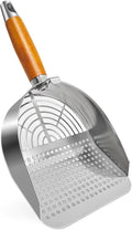 Stainless Steel Litter Scoop, Kitty Litter Scooper, Metal Cat Litter Scoop by LIHOOOOM