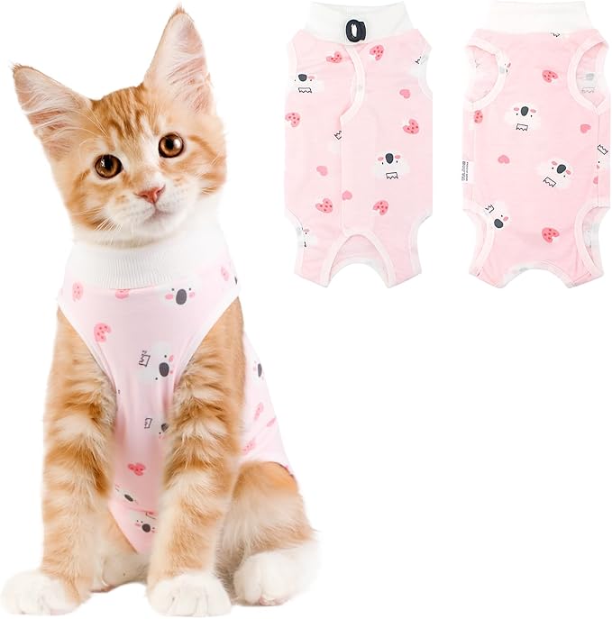 Cat Recovery Suit Female, Breathable Cat Onesie After Surgery Female by Coppthinktu