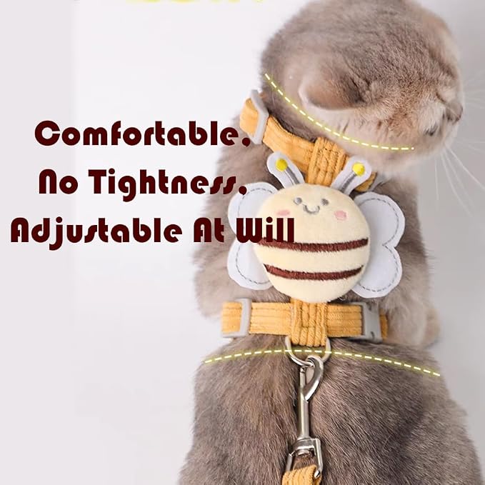 Cat Harness and Leash Set, Cat Harness Escape Proof, Rabbit Harness and Leash - Image 4