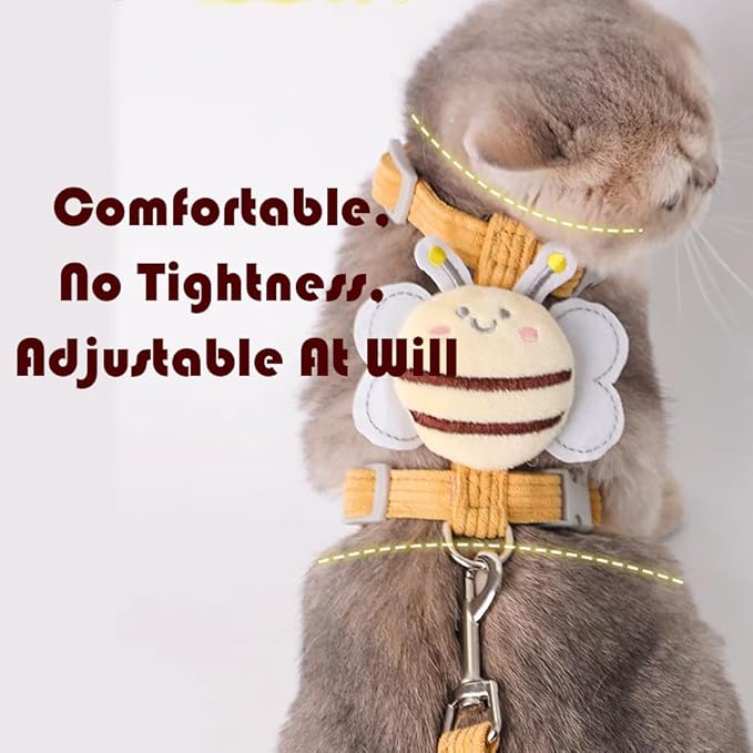 Cat Harness and Leash Set, Cat Harness Escape Proof, Rabbit Harness and Leash - Image 4