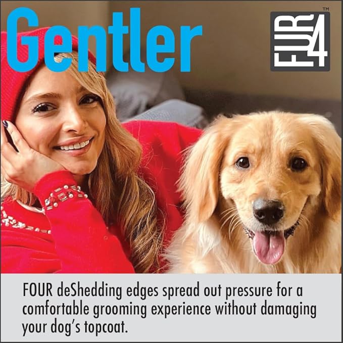 FUR4 deShedding Dog Brush for Short Hair Dogs – Pet Hair Brush - Image 3