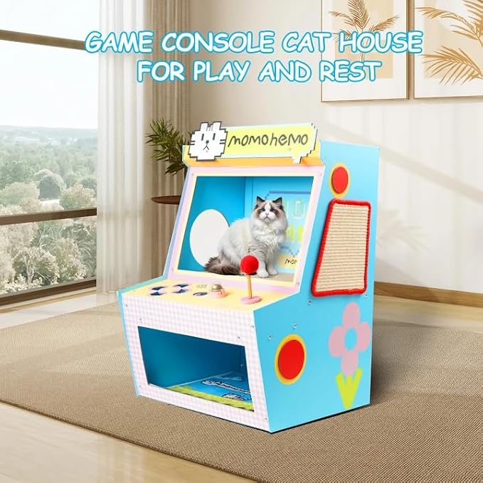 Cat House with Bed & Scratcher - Image 6
