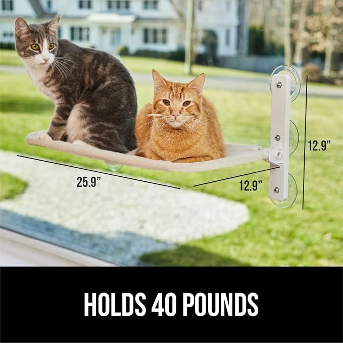 GORILLA GRIP Cat Window Perch, Foldable Cat Window Hammock Bed - Image 4