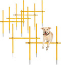 TNZMART 2.6 FT Dog Agility Obstacle Course Backyard Set Wave Poles and by TNZMART