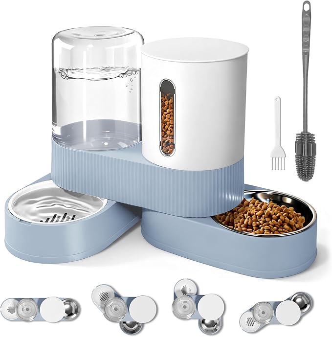 Automatic Gravity Cat Dog Feeder and Water Dispenser by Bsemax