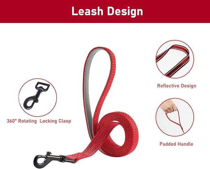 Hipubby Christmas Dog Harness and Leash Set, No Pull Soft Mesh Puppy Harness - Image 4