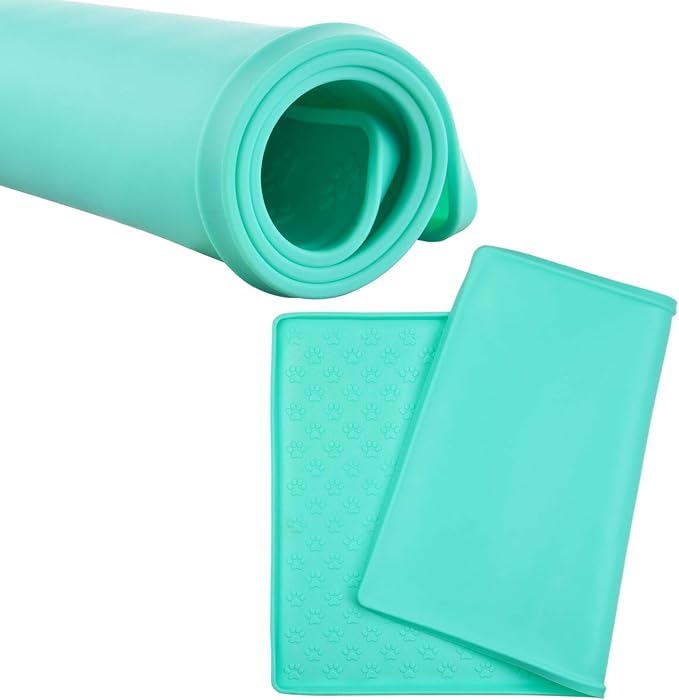 Silicone Cat & Dog Bowl Mat, Non-Slip Pet Feeding Mat - Image 4