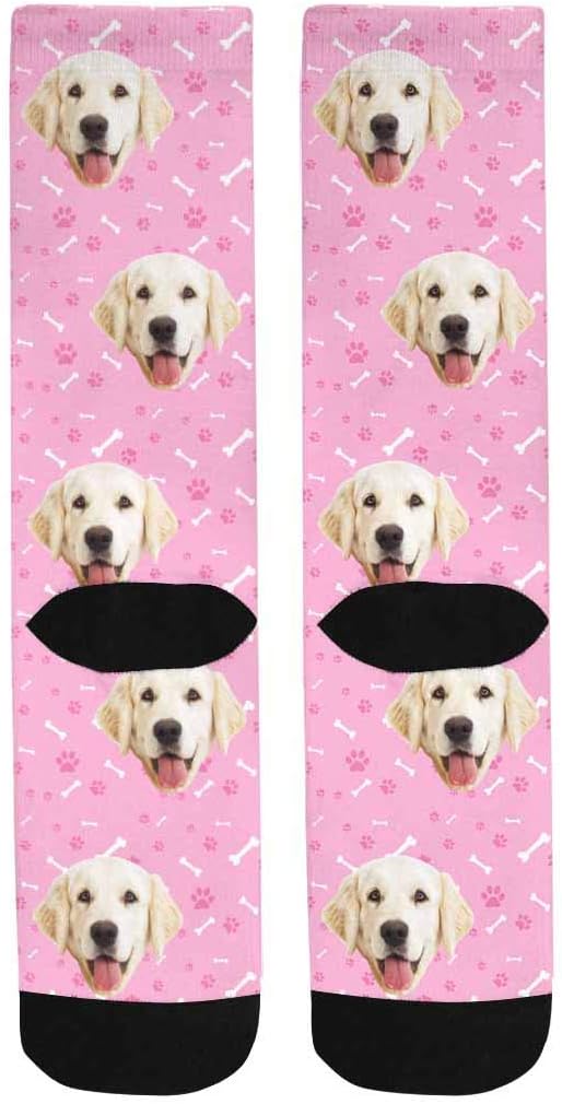 MyPupSocks Custom Personalized Photo Pet Face Socks, Cat and Dog Tracks Paws - Image 5