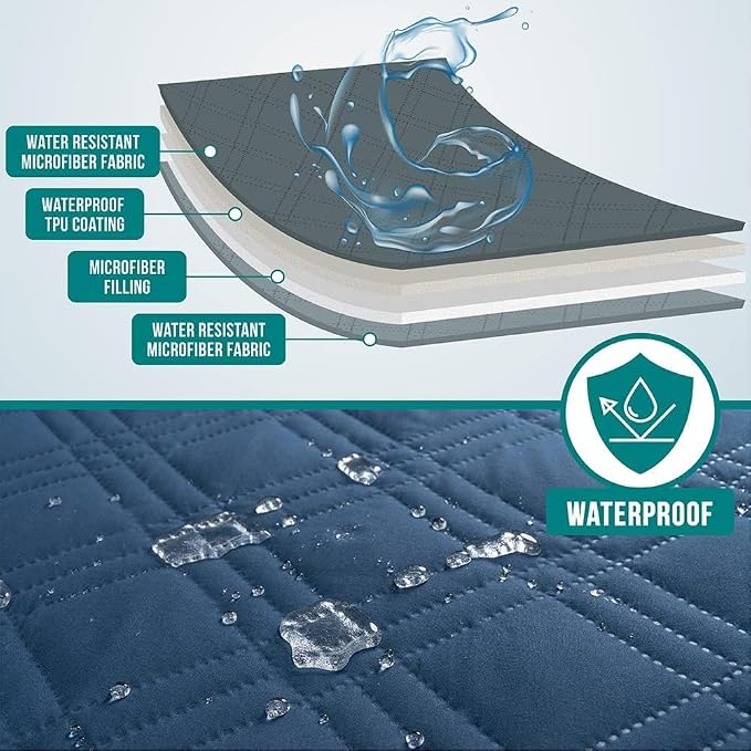 PetAmi Waterproof Bed Cover for Dogs, Waterproof Pet Blanket Couch Cover - Image 3