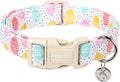 DOGWONG Easter Dog Collar, Colorful Egg Dog Collar Soft Durable Adjustable by DOGWONG