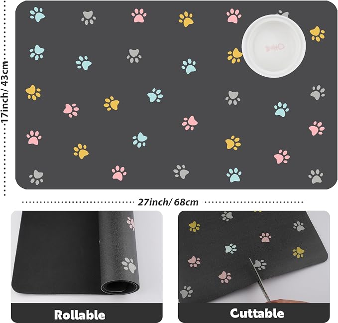 Pet Feeding Mat Absorbent Dog Mat - Image 5