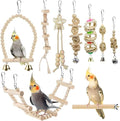 Bird Parrot Swing Toys, Chewing Standing Hanging Perch Hammock Climbing Ladder by lovyoCoCo