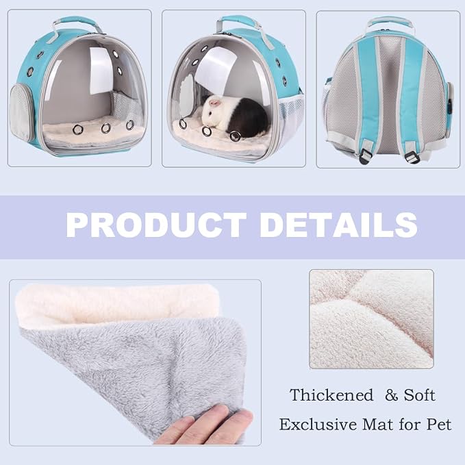 Portable Small Animal Backpack Travel Breathable Pet Carrier Bag Cages - Image 4