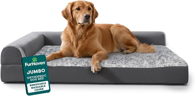 Furhaven Orthopedic Dog Bed for Large Dogs w/ Removable Bolsters & Washable by FurHaven