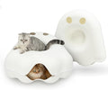 Cattasaurus Unique Gothic Peeka-Boo Cat Cave Duo Jumbo Set, Extra Spacious by Cattasaurus
