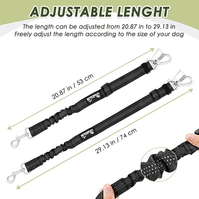 SlowTon Dog Seat Belt Harness for Car, Dog Car Harness Adjustable Mesh - Image 8