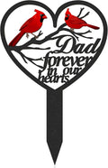 Dad Grave Decorations for Cemetery, Metal Sympathy Memorial Stakes for Loss of by RNGMSI
