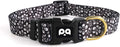 QQPETS Adjustable Soft Dog Collar: Print Flower Pink Multicolor Cute Patterns by QQPETS