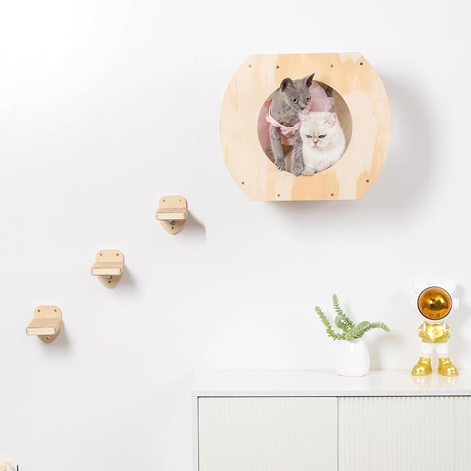 Cat Shelves - 3 Steps, Wall Climbing Shelf - Image 5