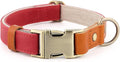 Plutus Pet Genuine Leather & Hemp Dog Collar – Adjustable Heavy Duty Pet Collar by PLUTUSPET