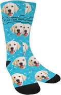 MyPupSocks Custom Personalized Photo Pet Face Socks, Cat and Dog Tracks Paws by MyPupSocks