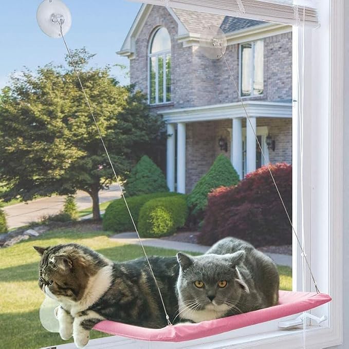 Cat Window Perch Suction Cups Cat Window Hammock Space Saving Window Seat - Image 6