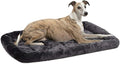 MidWest Homes for Pets QuietTime Dog Bed – Gray Faux Fur Bolster, Ultra-Soft by MidWestHomesForPets