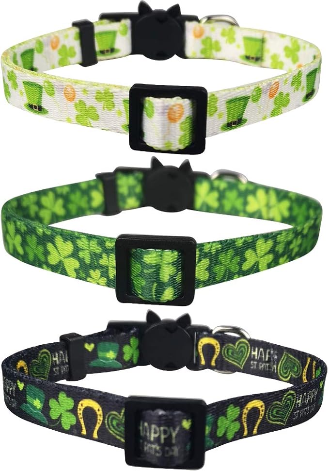 3 Pack St. Patrick's Day Cat Collar - Image 2