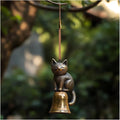Cat Wind Chime 2025 New Unique Cat Garden Decor Outdoor Cat Statue Themed Gifts by GYLCTOM