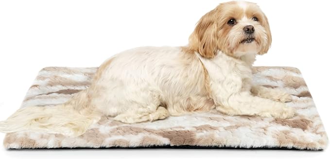 Self Warming Cat Bed, Non-Slip Heated Dog Mat Thermal Blanket by petace