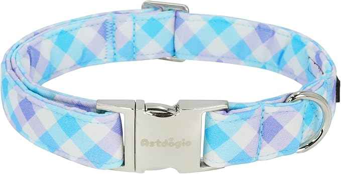 Cotton Collar for Dog，Soft Adjustable Dog Collars for Medium Dogs, Cute Dog