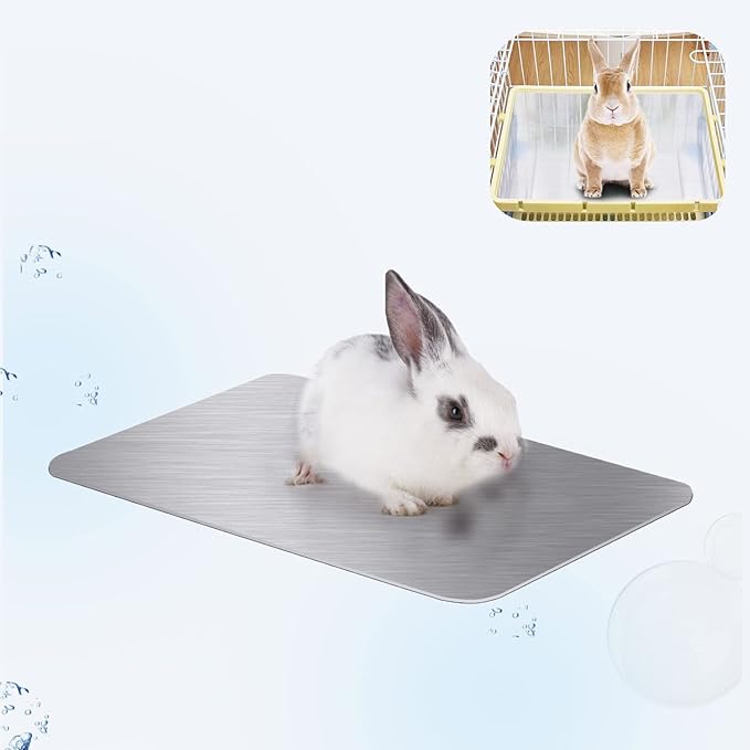Rabbit Cooling Pad, 11.8x7.9 in Hamster Cooling Mat Pet Cool Plate by FIPASEN