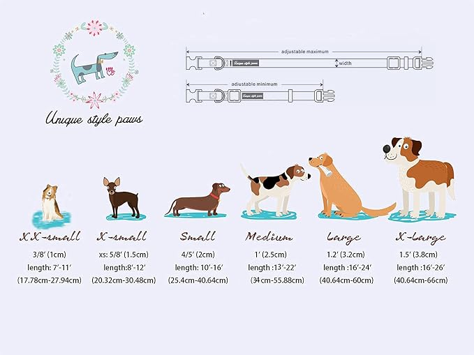 Unique style paws Dog Collar Metal Buckle Collar - Image 6