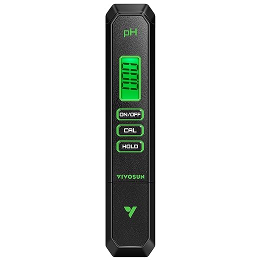 VIVOSUN Digital pH Meter, 0.01pH High Accuracy Pen Type pH Tester by VIVOSUN