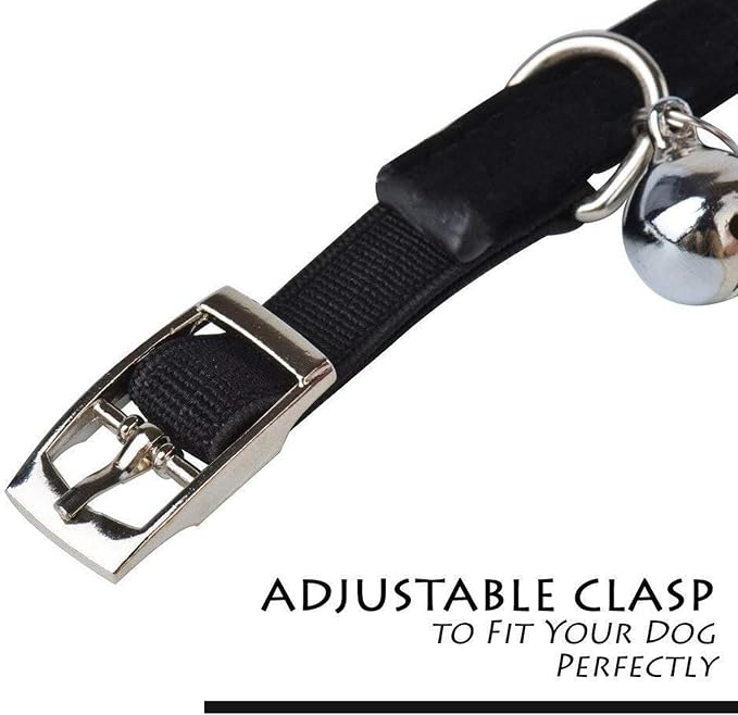 CHUKCHI Soft Velvet Safe Cat Adjustable Collar Bling Diamante - Image 5