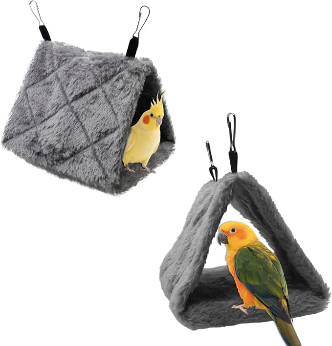 Warm Bird Nest House Shed Hut Parrot Sleeping Bed Hanging Hammock Snuggle Cave - Image 3