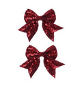 3-inch Sequined Bow Hair Clips For Baby Girls, Kids and Young Women Birthday by Koolgil
