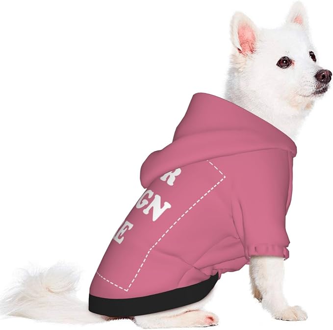 Personalized Chihuahua Dog Hoodie, Custom Pet Warm Sweatshirt Costume - Image 2