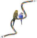 Bird Rope Perches for Parrots, Cockatiels, Budgie Cages Comfy Birds Colorful by Mygeromon