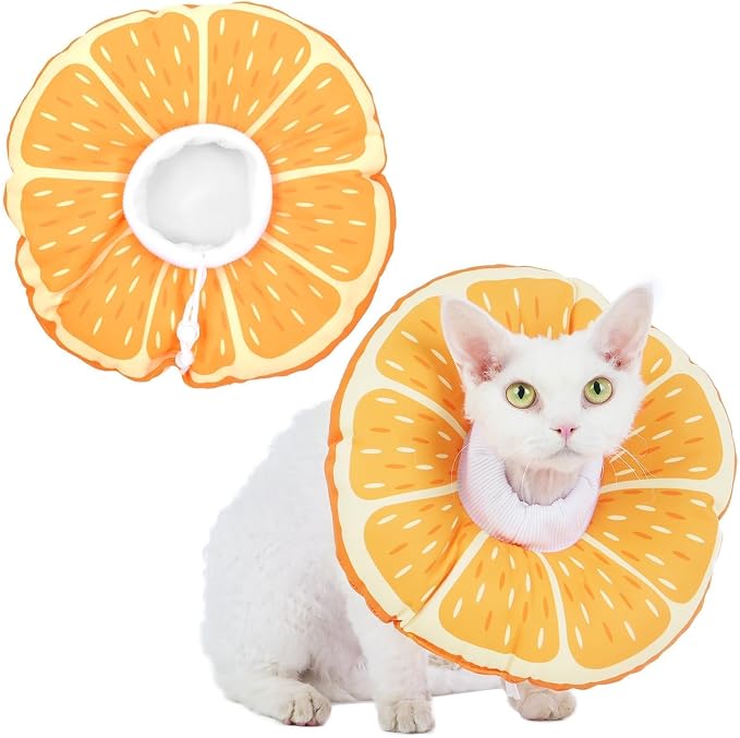 Cat Cone Collar Soft, Medium Waterproof Cat Recovery Collar by Hoopttay
