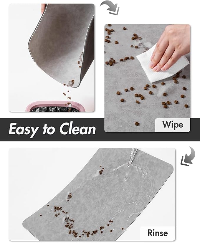 MontVoo-Absorbent Pet Feeding Mat-No Stains Pet Mat - Image 4