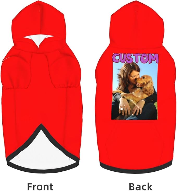 Custom Dog Hoodie with Your Design Soft & Warm Personalized Picture Logo Text - Image 5