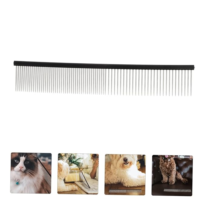 POPETPOP Portable Cat Hair Comb Wear-resistant Grooming Tool Compact Pet - Image 8