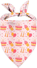 Birthday Dog Bandanas, Double Side Reversible Large Pet Bandanas, Adjustable by Unknown